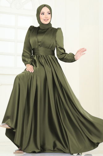 A.N.T. - فستان سهرة اخضر عفني 2382ANT466