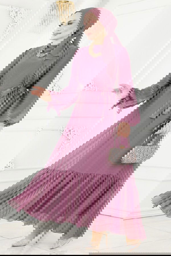 Modaselvim NET 20%+20% DISCOUNT IN THE CARD Evening Dress 2401PN204 Rose Dried