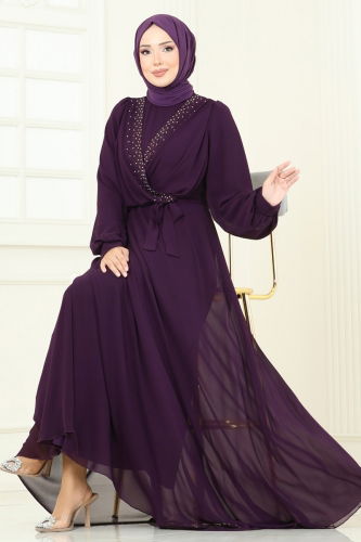 A.N.T. - Evening Dress 2427ANT466 Damson