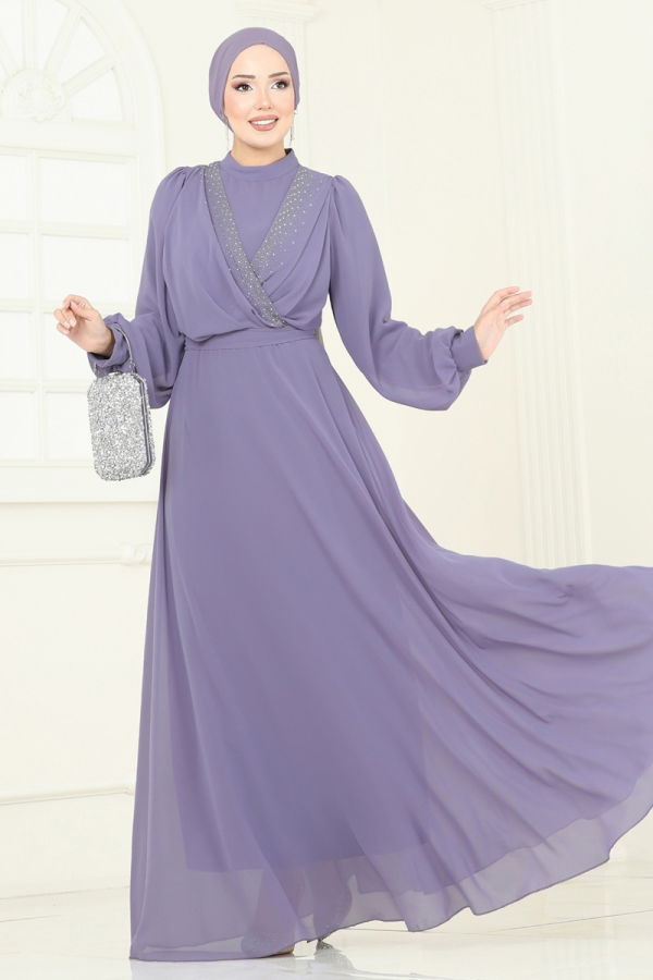 Modaselvim NET 20%+20% DISCOUNT IN THE CARD Evening Dress 2427ANT466 Lilac