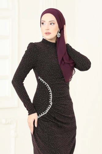 A.N.T. - Evening Dress 2447ANT466 Dark Damson