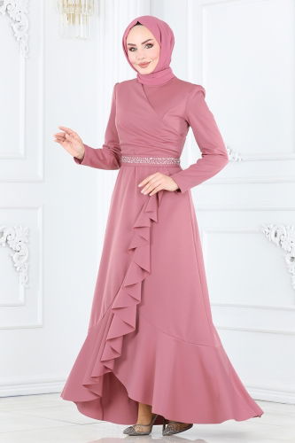 A.S.M.K. - Evening Dress 2497ASMK1074 Light Rose Dried