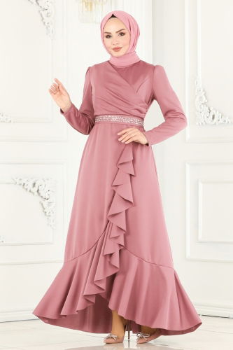A.S.M.K. - Evening Dress 2497ASMK1074 Light Rose Dried