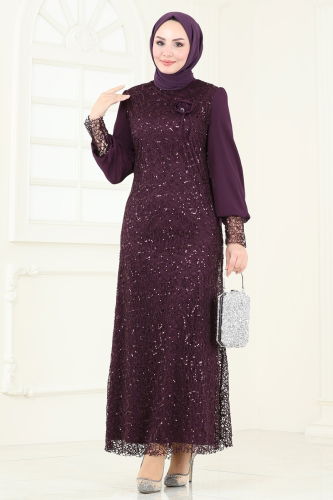 D.N.R. - Evening Dress 2517DNR1058 Damson