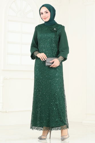 D.N.R. - Evening Dress 2517DNR1058 Emerald