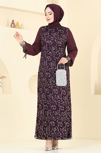 moda selvim فستان سهرة توتي 2517ELC1143 - Thumbnail