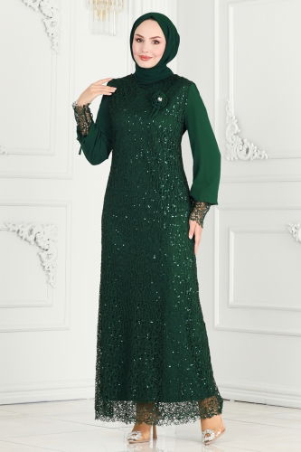 E.L.C. - Evening Dress 2517ELC1143 Emerald