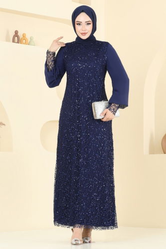 E.L.C. - Evening Dress 2517ELC1143 Light Navy Blue