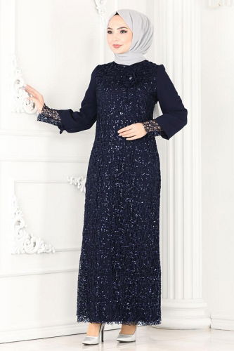 E.L.C. - Evening Dress 2517ELC1143 Navy Blue