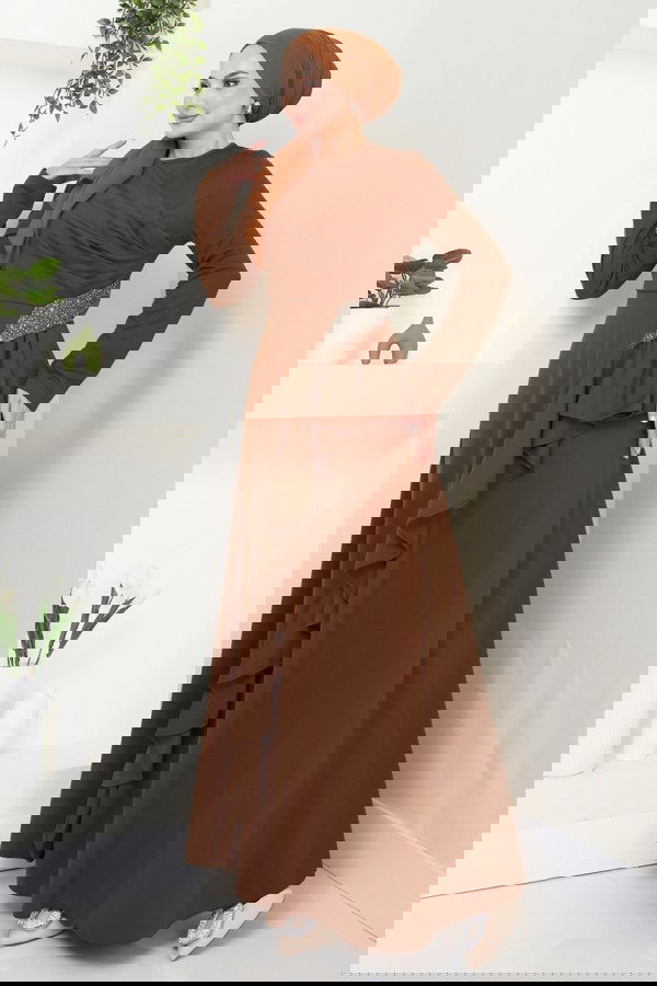 Modaselvim NET 20%+20% DISCOUNT IN THE CARD Evening Dress 2519SL432 Brown