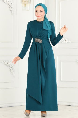 S.L. - Evening Dress 2520SL432 Petroleum