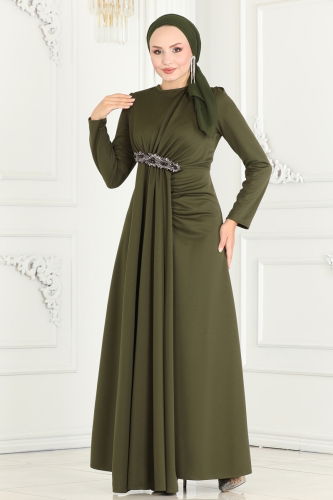 S.L. - Evening Dress 2521SL432 Khaki