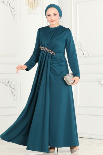 S.L. - Evening Dress 2521SL432 Petroleum