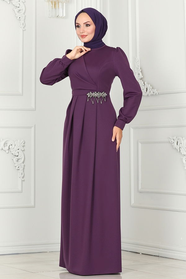 S.L. - Evening Dress 2525SL432 Dark Lilac