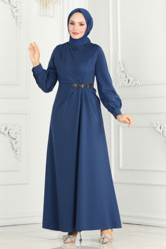 S.L. - EVENING DRESS 2527SL432 Indigo