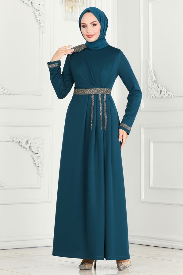 S.L. - Evening Dress 2529SL432 Petroleum