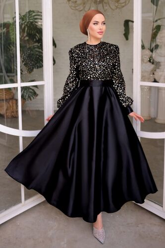 A.S.M.K. - Evening Dress 2537ASMK1074 Black&Gold