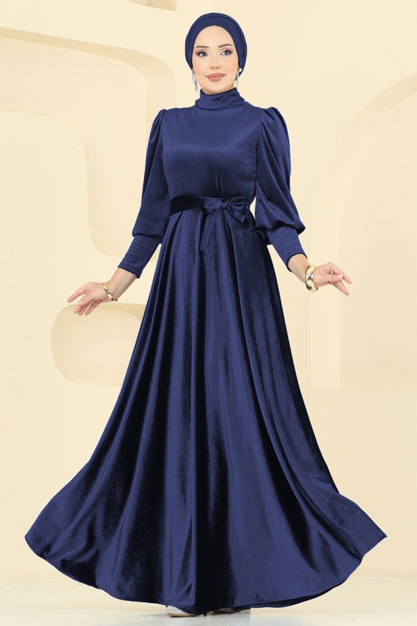 トップス Double Knit Dress / Navy Dress 800PM271 Navy Blue - Moda Selvim
