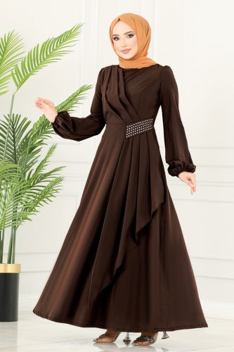 A.S.M.K. - Evening Dress 2597ASMK1074 Brown