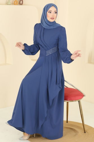 A.S.M.K. - Evening Dress 2597ASMK1074 Indigo