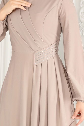 moda selvim Evening Dress 2597ASMK1074 Vision - Thumbnail