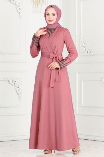 D.V.L. - EVENING DRESS 261DVL817 Rose Dried