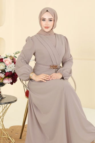 A.S.M.K. - فستان سهرة بيج 2646ASMK1074