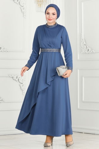 D.V.L. - EVENING DRESS 264DVL817 Indigo