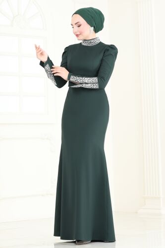 A.S.M.K. - Evening Dress 2697ASMK1074 Emerald