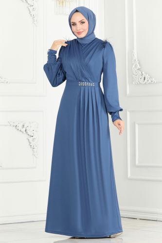 D.V.L. - EVENING DRESS 270DVL817 Indigo