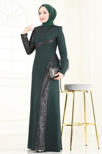 A.S.M.K. - Evening Dress 2710ASMK1074 Emerald