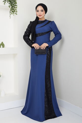 A.S.M.K. - Evening Dress 2710ASMK1074 Indigo