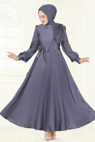 A.S.M.K. - Evening Dress 2745ASMK1074 Gray