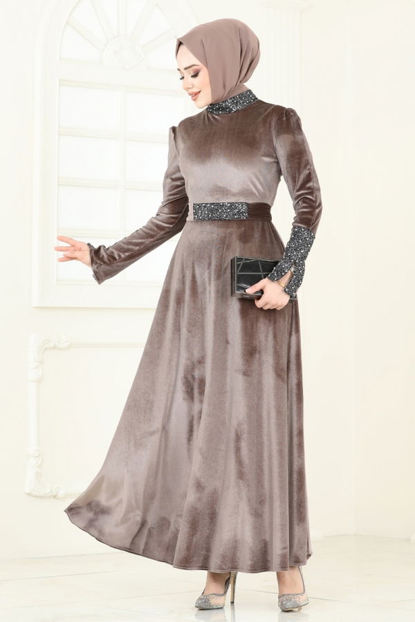 Modaselvim Dress Evening Dress 2776ASMK1074 Dark Vision
