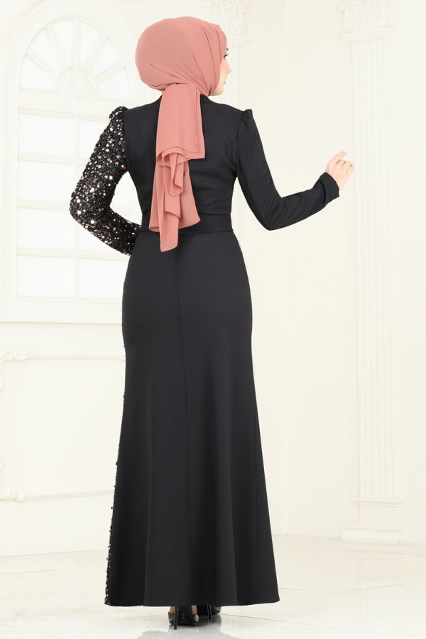 Evening Dress 2777ASMK1074 Black - 4