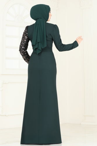 Evening Dress 2777ASMK1074 Emerald - 4