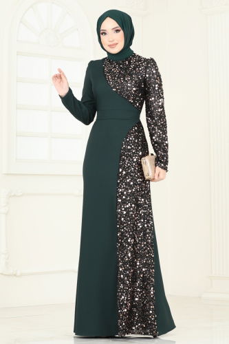 Evening Dress 2777ASMK1074 Emerald - 2