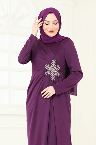 moda selvim فستان سهرة توتي 2792ASMK1074 - Thumbnail