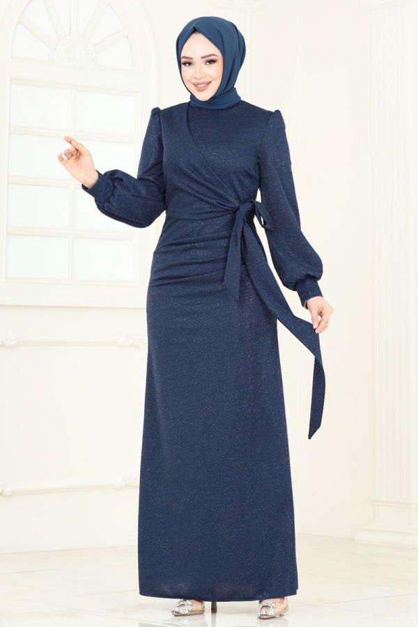 Modaselvim EVENING DRESSES Evening Dress 2801ASMK1074 Indigo