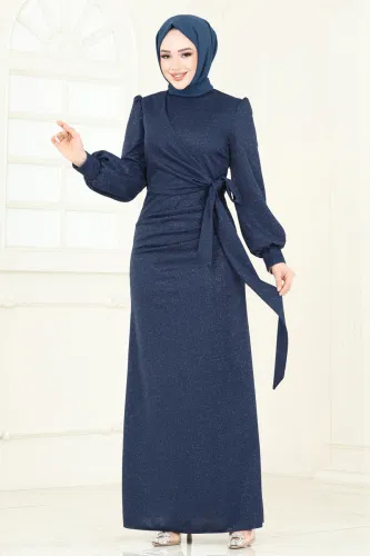 A.S.M.K. - فستان سهرة ازرق 2801ASMK1074