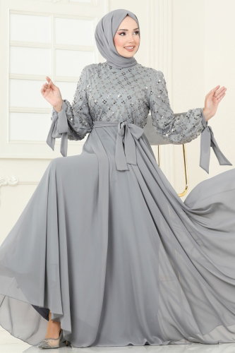 E.L.C. - Evening Dress 2814ELC1143 Gray
