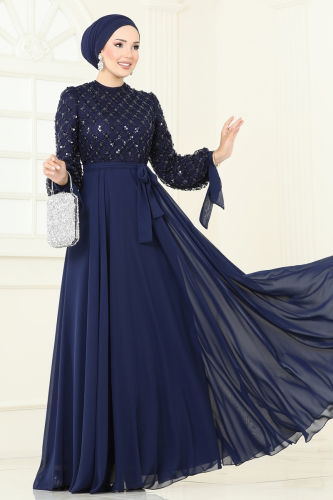 E.L.C. - Evening Dress 2814ELC1143 Navy Blue