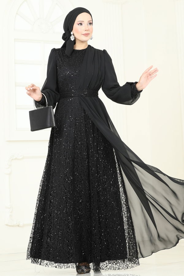 Modaselvim NET 20%+20% DISCOUNT IN THE CARD Evening Dress 2819ELC1143 Black