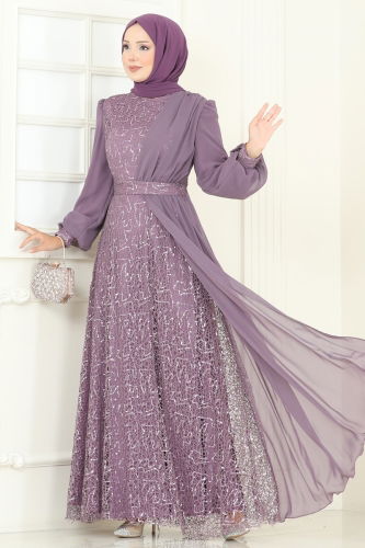 E.L.C. - Evening Dress 2819ELC1143 Dark Lilac