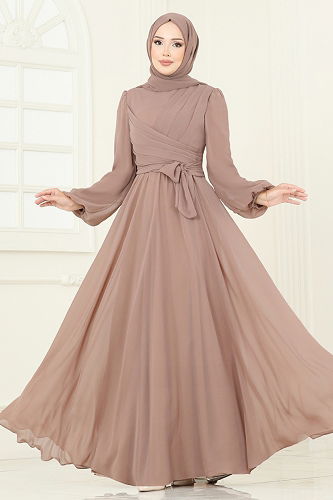 moda selvim Evening Dress 2823ELC1143 Vision - Thumbnail