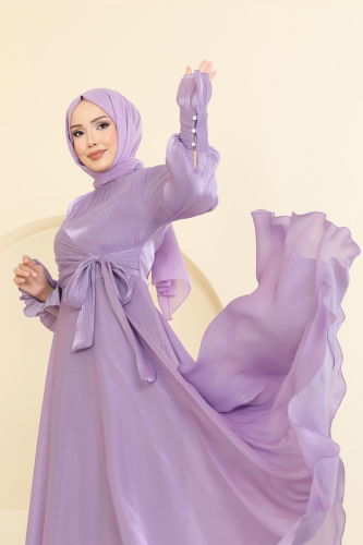 E.L.C. - فستان سهرة ليلكي 2826ELC1143