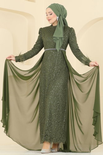 E.L.C. - Evening Dress 2830ELC1143 Khaki