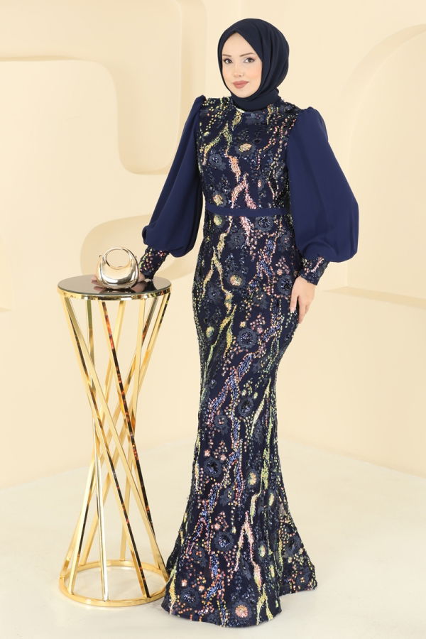 Modaselvim EVENING DRESSES Evening Dress 2847ELCK1161 Navy Blue