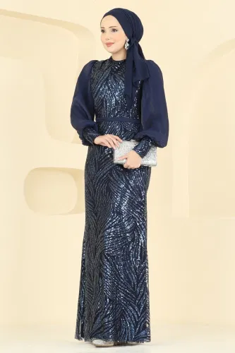 E.L.C. - Evening Dress 2854ELC1143 Navy Blue