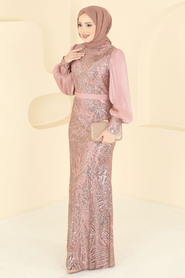 Modaselvim EVENING DRESSES Evening Dress 2854ELC1143 Rose Dried